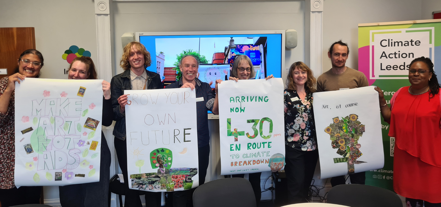 Councillors and campaigners creating art instead of ads, Leeds